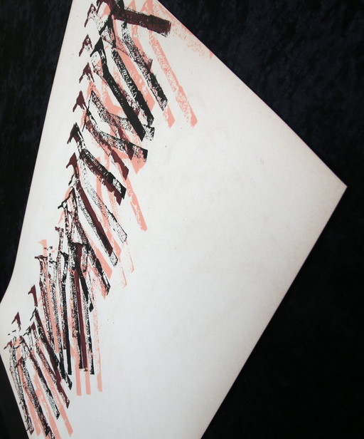 Arman, Fernandez - Drill's Fall, 1977 - Color lithograph on Arches - signed by hand