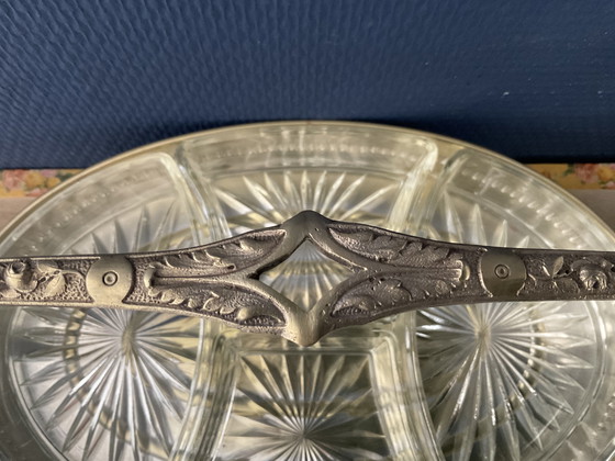 Image 1 of Serviteur mendiant art déco par Rodolphe Reysec  , orfèvre parisien . Métal doré