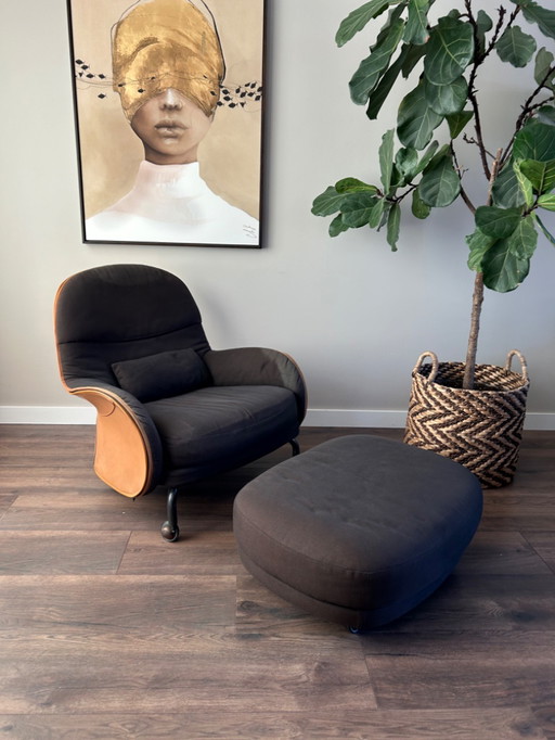 De Padova armchair + ottoman