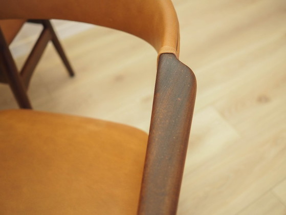 Image 1 of Set van zes teakhouten stoelen, Deens design, jaren 70, gemaakt in Denemarken.