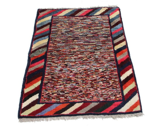 Image 1 of Original Persian carpet Gabbeh Ghashghai oriental carpet 114 cm x 82 cm old natural