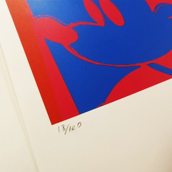 Image 1 of Andy Warhol "Mickey Mouse" gelimiteerde serie lithografie uit de jaren 80 - Leo Castelli - New York - Genummerd met potlood.