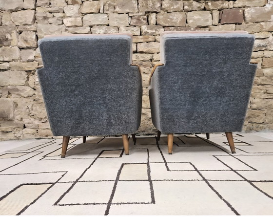 Image 1 of Pair of bicolor armchairs 1960
