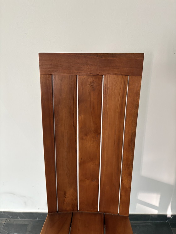 Image 1 of Tavolo da pranzo e sedia in legno massello di teak - ottima qualità