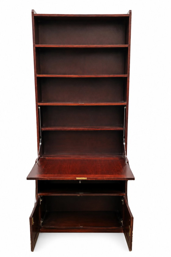 Escritorio con estantería frontal de cristal, secreter antiguo – Librerías, Wood (photo 4 of 6)