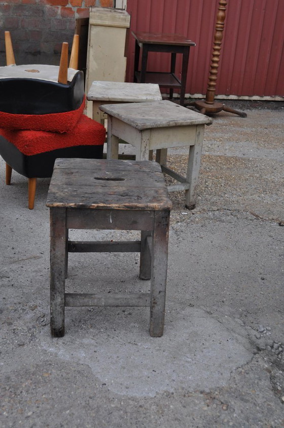 Tabouret d'atelier rustique, années 1940 – Rustic (photo 2 of 4)