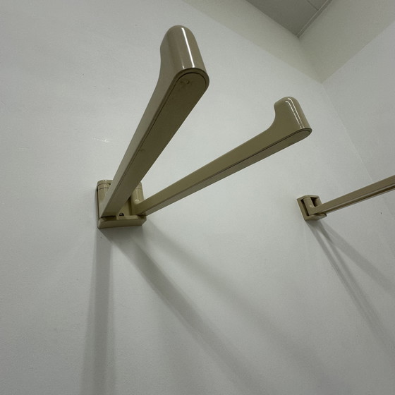 Image 1 of Jaren 70 Handdoeken Rek Handdoek Rekje Beige Vintage