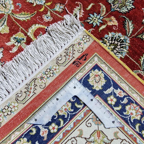Alfombra de seda Hereke firmada – 246 × 175 cm – Wool (photo 7 of 7)