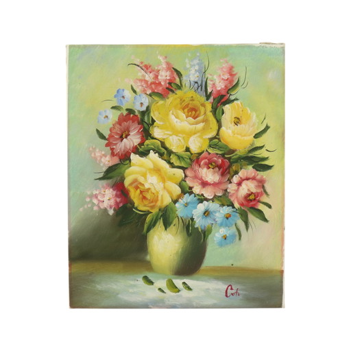 Nature morte aux fleurs dans un vase