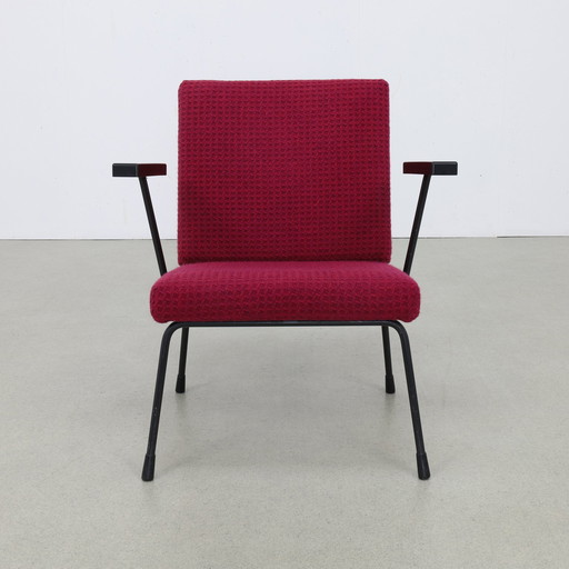 2x Fauteuil Gispen 1401 Wim Rietveld, 1960s (Setprijs)