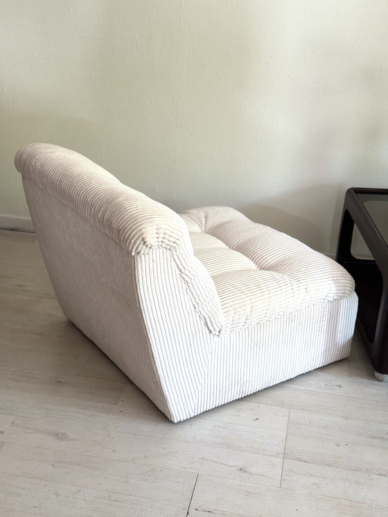 Image 1 of Fauteuil Lounge Vintage en Rib 70s