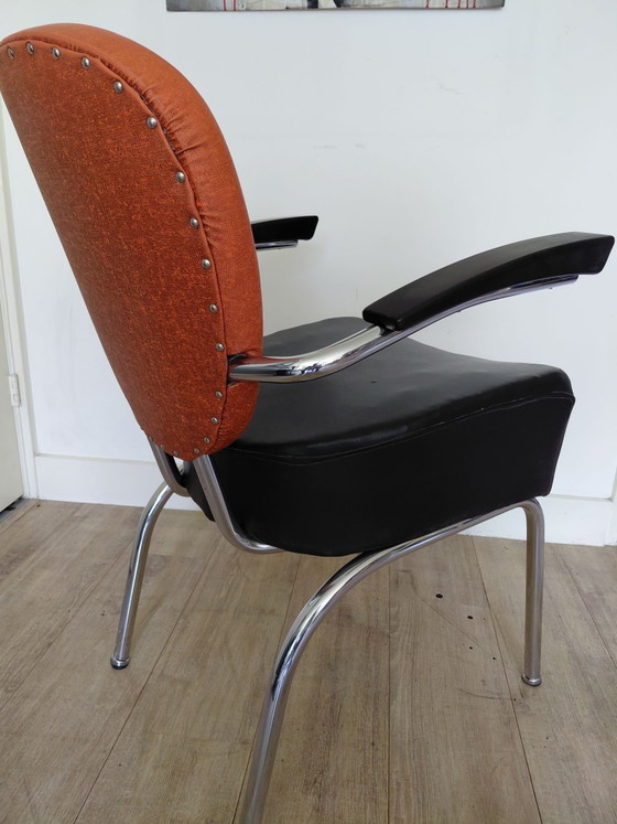 Rare Authentic German Röder Söhne Armchair - 1950s – Metal, Plastic (photo 4 of 7)