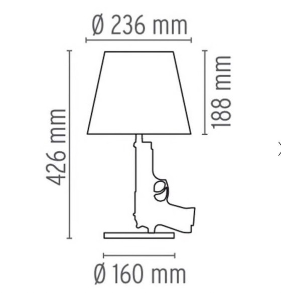Image 1 of Bedside Gun – Philippe Starck für Flos
