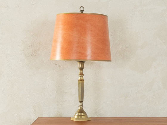 Image 1 of 2 große Messing-Tischlampen aus den 60er Jahren