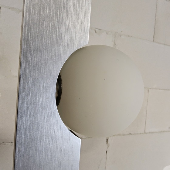 Image 1 of Unique vintage space age style chrome floor lamp (Massive) globe lamp