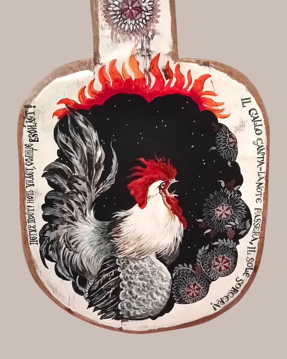 Image 1 of Decorazione d'interni. Pala antica in legno.