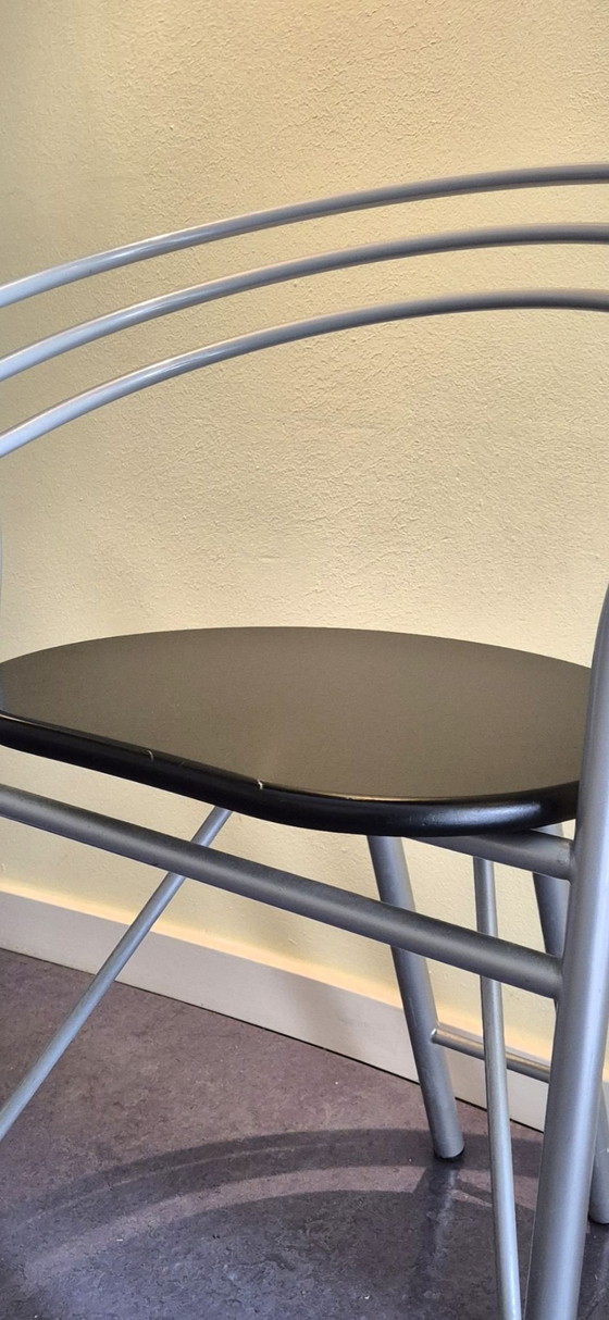 5x Tia 1985 chairs by Gianni Pareschi – Ciatti, Dining chairs, Metal, Wood (photo 5 of 5)