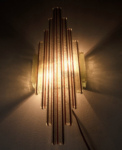 Vintage Albano Poli Poliarte murano lamp from 1974