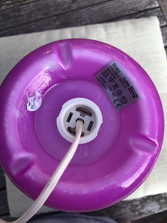 Image 1 of Ikea Lykta Paarse Tafellamp - Modelo Champiñón - Novedades