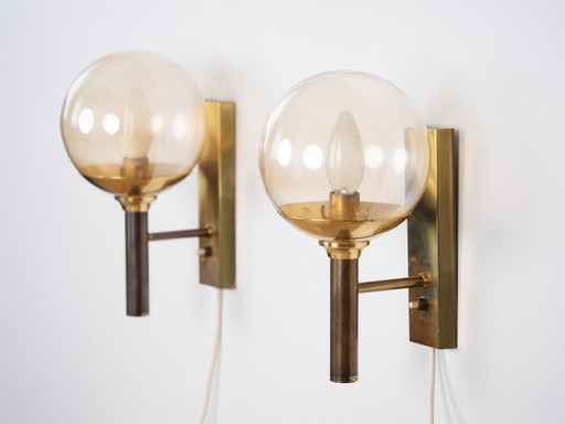 Pair of 2 wall lamps by Svend Mejlstrom, 1960s