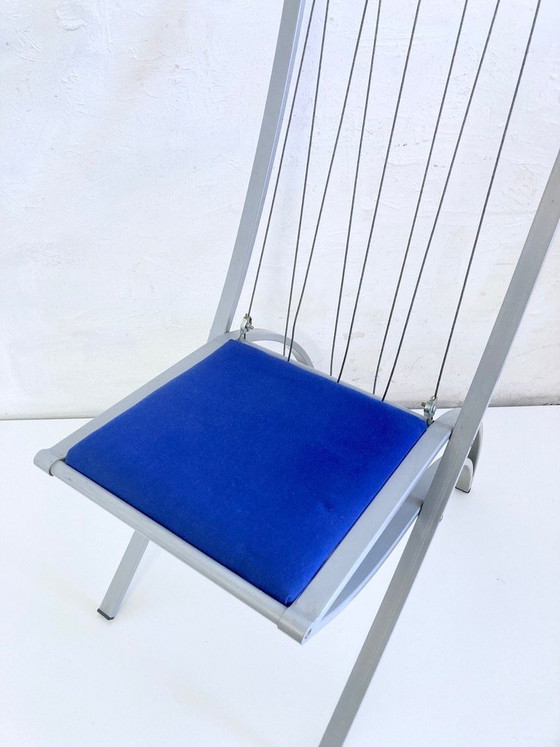 Image 1 of Poltrona a forma di arpa XXL degli anni '80/'90, Dietrich Design, alta 160 cm.