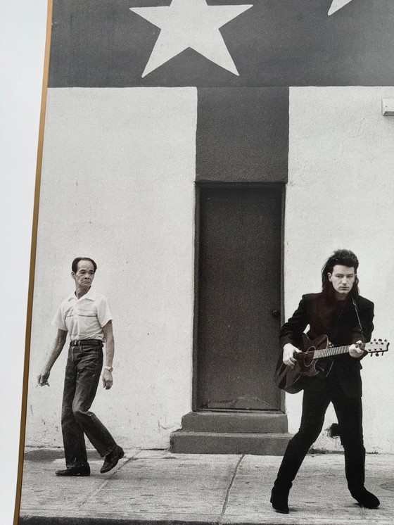 Image 1 of Anton Corbijn, U2 Outside It's America, Photographed by Anton Corbijn, copyright Athena Int.., London 1989, Printed in England