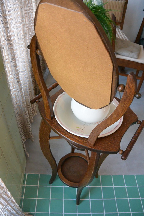 Mobile lavabo completo con supporto – Console, Legno, Ceramica (photo 6 of 7)
