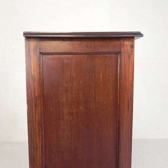 Image 1 of Armadio in rovere con serranda avvolgibile, 1 anta, altezza 123 cm, anni '30
