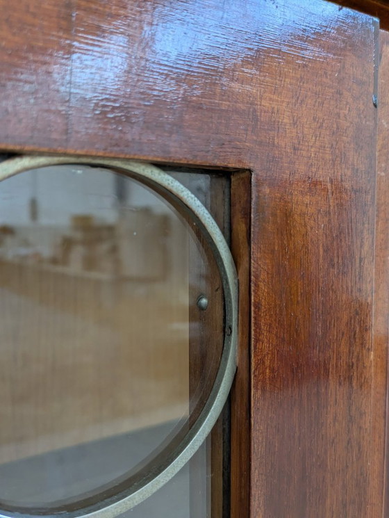 Image 1 of Vitrine - Hout, Messing, Glas