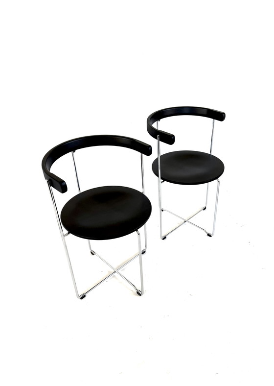 Image 1 of 2x vintage design folding chair, Kusch & Co ‘80