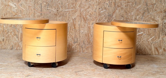 Image 1 of Tables de chevet design Hülsta - lot de 2