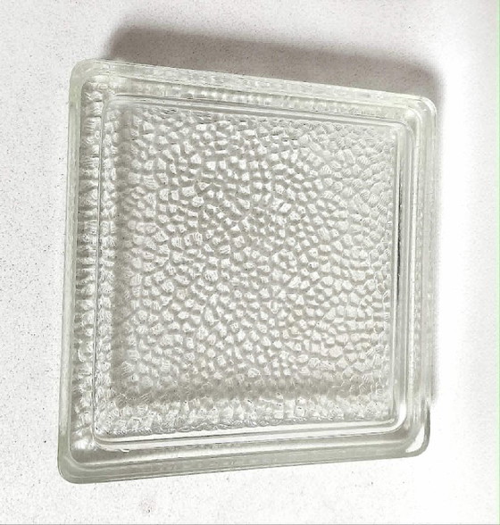 Image 1 of Nevada trinket tray, molded glass pavement, Saint Gobain, 1950s