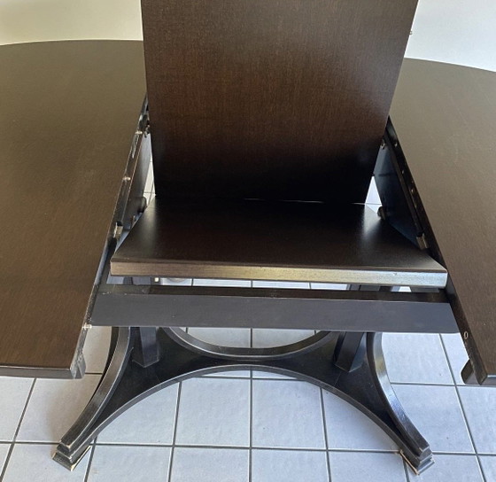 Set da pranzo originale Thonet: tavolo ovale + 6 sedie modello 19 (marcato 1987) – espandibile con 2 (photo 15 of 15)