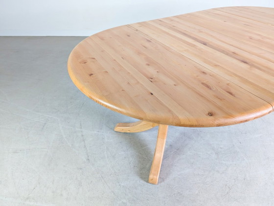 Image 1 of Rainer Daumiller Esstisch Kiefer Midcentury Design ausziehbar III