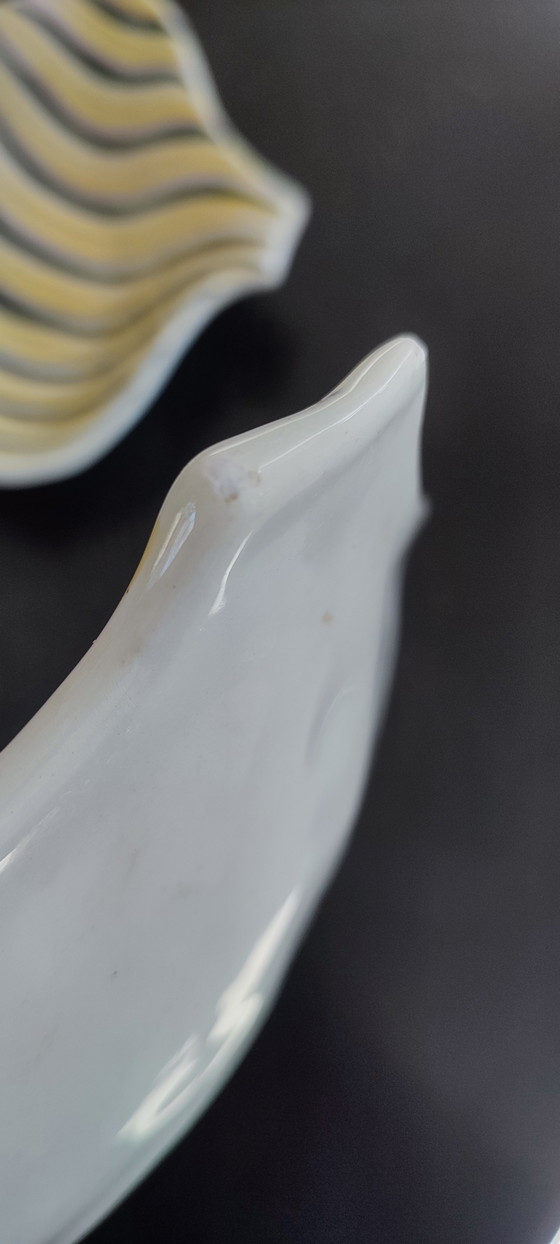 Image 1 of Grandes coupelles, vide-poches d'Alessio Tasca en céramique italienne 60-70