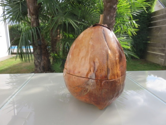 Image 1 of Secchiello per ghiaccio in cocco naturalizzato, 1970
