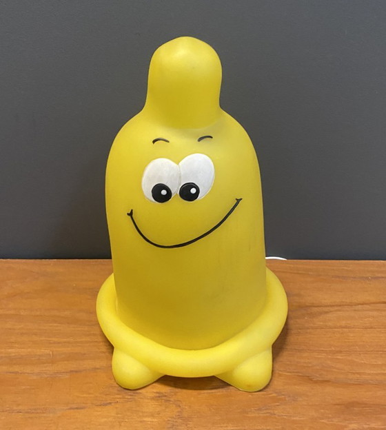 Image 1 of Gele tafellamp van Melek Fecht, model condoom