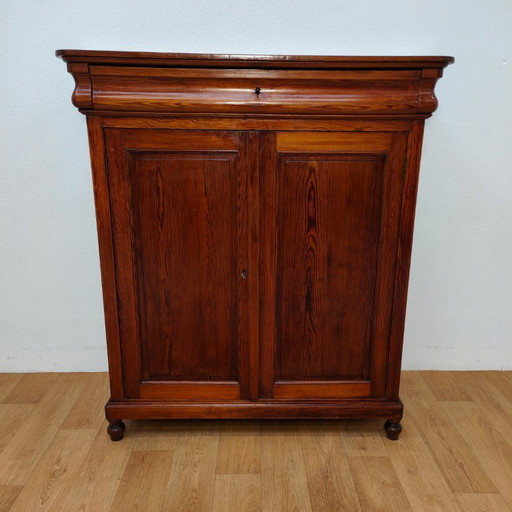 Antiker Biedermeier-Kleiderschrank, Wandschrank, Mädchenschrank, Kommode