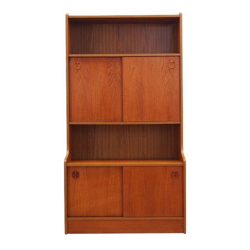 Bibliothèque en teck, design danois, années 1960, production : Danemark