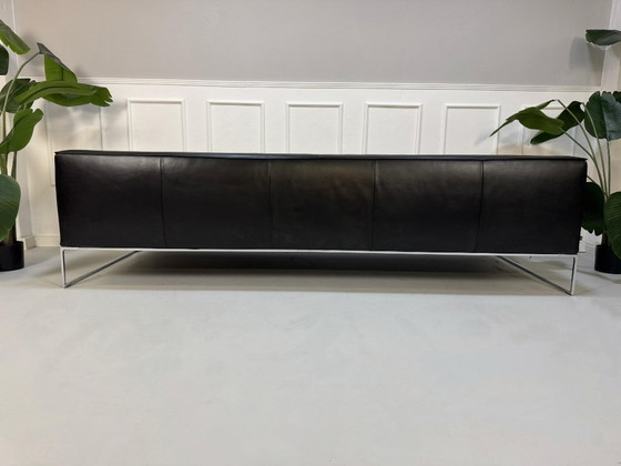 Image 1 of COR Mell Lounge Designer Sofa Couch Black Leather 3 Seater