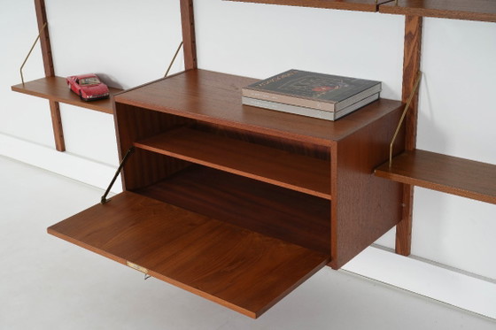Image 1 of Estantería modular de teca, diseño danés, década de 1970, fabricada en Dinamarca.
