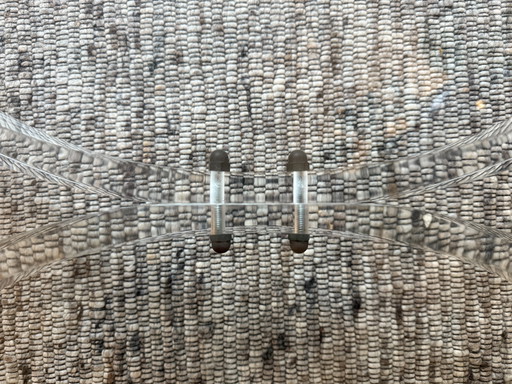 Glazen ovale salontafel