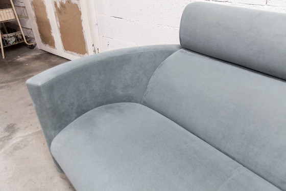 Image 1 of "Negresco" Sofa, designed by Bernard Massot for Neology France, in moiré velvet