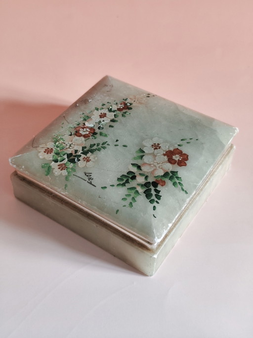Joyero italiano antiguo – Volterra Alabastro y Ónix (años 60) – decoratieve objecten, Other