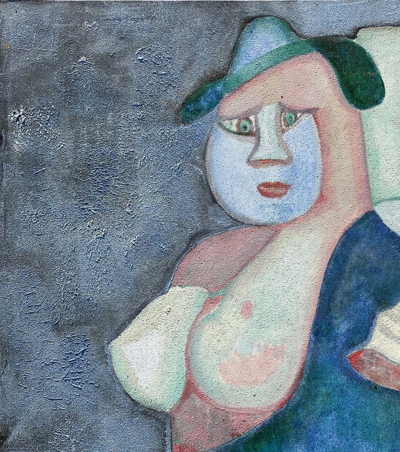 Image 1 of Expressionist and erotic composition by N.Boéri Véfour. France 80's