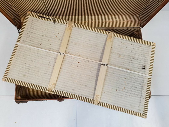 Image 1 of Grote kofferbak van 90 cm x 54 cm, vintage uit de jaren 1920-1930