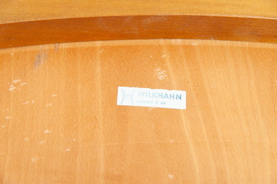Image 1 of 4x C64 & 2x D64 eetkamerstoelen in teakhout van Hartmut Lohmeyer voor Wilkhahn (jaren 50)