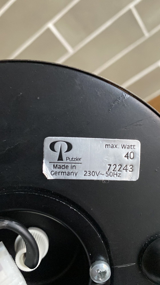 Image 1 of Peill & Putzler Mushroom table lamp design glass 1980s