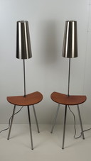 2 x Starck x Anne Nilsson vintage bedside tables with lighting/side tables