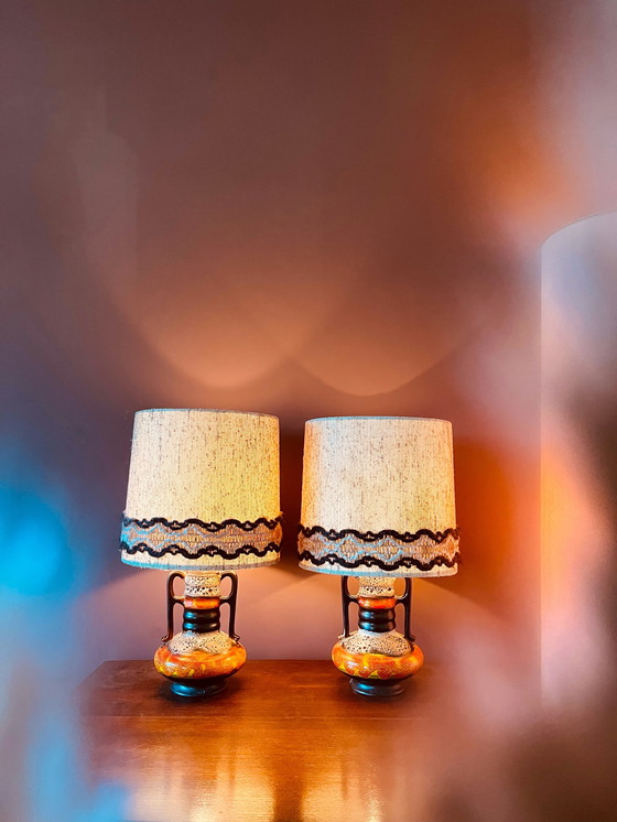 Image 1 of Ensemble de lampes Walther Gerhards Allemagne de l'Ouest